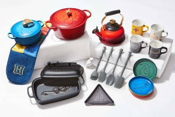 ル・クルーゼ「ハリー・ポッター」のホーロー鍋、“ホグワーツ特急”ケトル＆“魔法の杖”スパチュラも