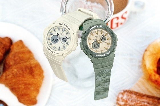 BABY-Gアースカラーの新作腕時計 - くすみグリーン＆ベージュ2色、“山景色”着想のバンドも