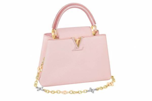 ルイ・ヴィトンのアイコンバッグ「カプシーヌ」に新作、ジュエリー風“フラワーチェーン”付き