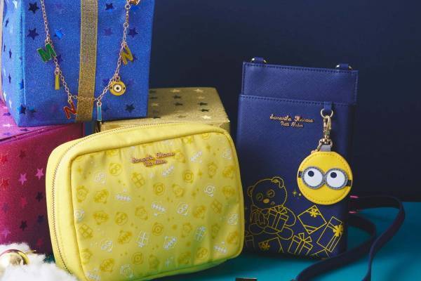 ミニオン×サマンサタバサプチチョイス、“クリスマスプレゼント”モチーフのスマホケースやパスケース