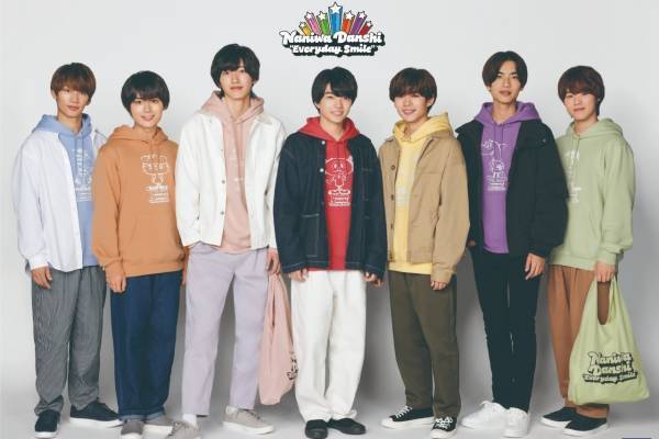 GU×「なにわ男子」コラボ、“メンバーカラー”やキャラクターモチーフのスウェット＆Tシャツなど