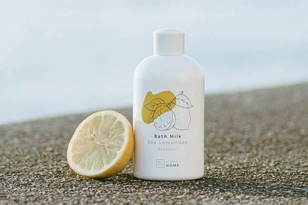 「エヌオーガニック ホーム」誕生、"甘いレモネード"香る瀬戸内イメージのバスミルク
