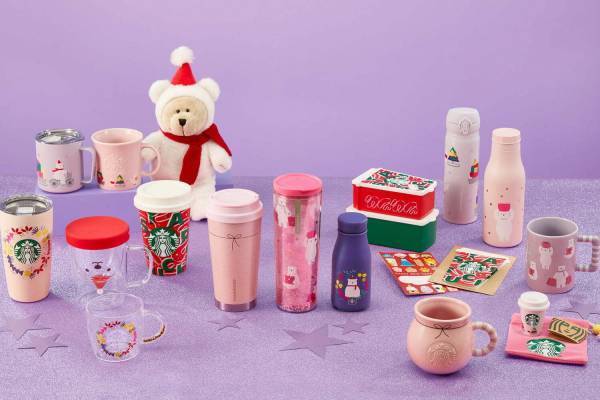 スターバックスのクリスマス限定グッズ、“シロクマサンタ”のマグやグリッターきらめくタンブラー