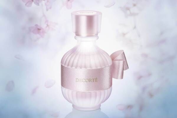 コスメデコルテ“着物”着想のフレグランスに「サクラ」桜ピンクの“帯リボン”を纏った限定香水