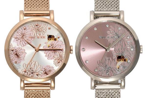 ポール & ジョー新作腕時計、クリザンテーム＆猫のヌネットの2大モチーフを文字盤に