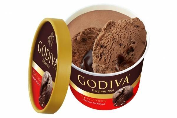 ゴディバの新作ミニカップ「フォンダンショコラ」&quot;濃厚ソースがとろけ出す”チョコレートアイスクリーム