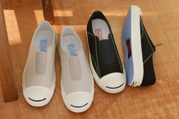 コンバースのスニーカー「ジャックパーセル」センターをゴア素材で仕上げたスリップオン仕様