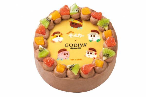 ゴディバの『PUI PUI モルカー』コラボクリスマスケーキ2021、濃厚チョコクリームで飾って