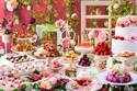 神戸ポートピアホテル『秘密の花園』テーマのいちごスイーツブッフェ、エディブルフラワーで華やかに彩って