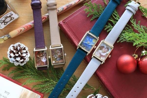 ルノワールやゴッホの名作絵画が腕時計に、文字盤で“名画鑑賞”できるクリスマス限定「絵画ウォッチ」