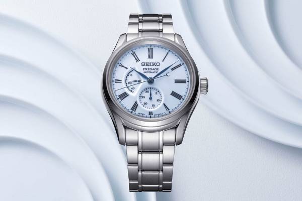 セイコー プレザージュから有田焼ダイヤルの限定腕時計、淡く柔らかな瑠璃色「淡瑠璃染」を文字盤に表現