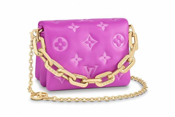 ルイ・ヴィトン「クッサン」新作チェーンバッグ、フューシャピンクの型押しレザー＆スパンコールサテンも