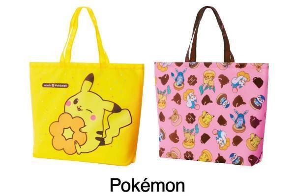 ポケモン主役の「ミスド福袋2022」ピカチュウのクッション＆ポッチャマ柄のエコバッグなど