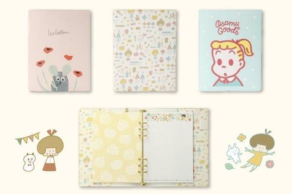 “オサムグッズ＆レオ・レオニ”のカスタムできる手帳、デザインステーショナリーメーカー・マークスから
