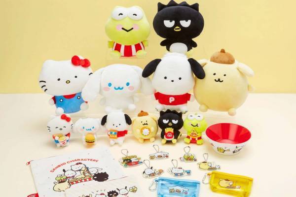 サンリオ×人気イラストレーター・ナガノがコラボ、“食べ顔”のキティ雑貨など約170種類