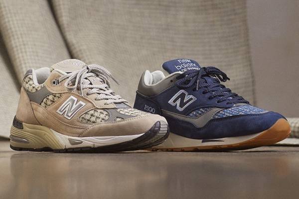 ニューバランスの英国製スニーカー「991」「1500」にハリスツイードの限定モデル