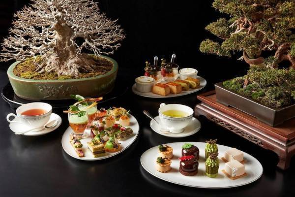 ザ・リッツ・カールトン東京で「大宮盆栽」着想のアフタヌーンティー、盆栽を表現したスイーツ＆セイボリー