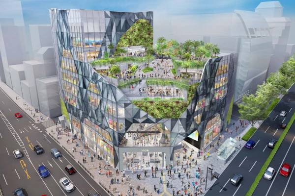 明治通り・神宮前交差点に新商業施設が2024年春開業、原宿・表参道エリアの新ランドマークに