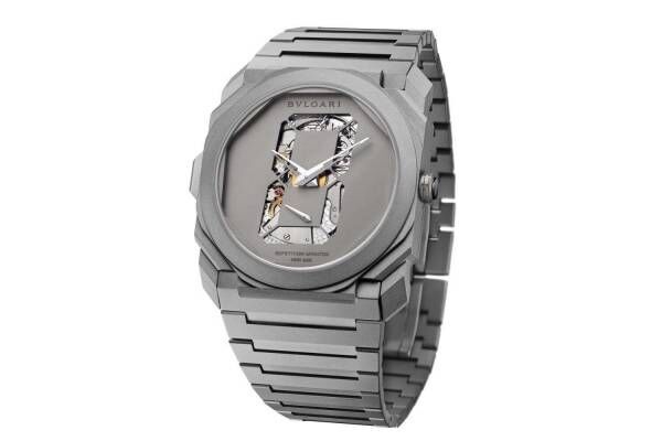 ブルガリ×宮島達男の限定腕時計「オクト フィニッシモ」“デジタル数字”で時の永遠性を表現