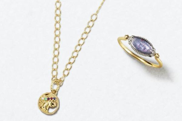 アガット22年春新作“5つのストーンが輝く”女神モチーフネックレスやアンティーク調コインリング