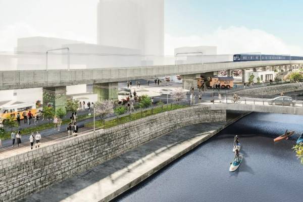 相鉄線・星川駅～天王町駅間の高架下開発、商業施設や広場が連なるまちづくり - 22年冬開業