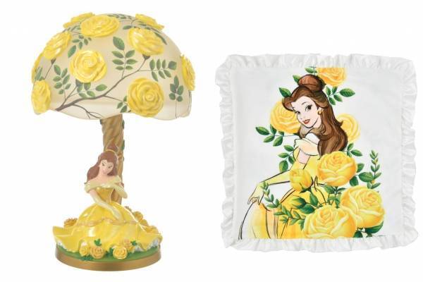ディズニーストア『美女と野獣』ベル×イエローローズの“フラワー雑貨”、優美なライト＆食器など