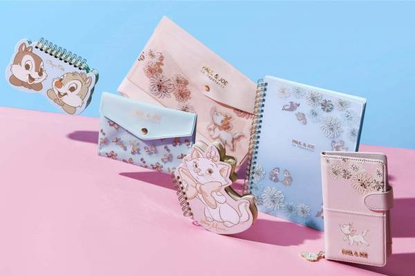 ポール ＆ ジョーのディズニーストア限定グッズ、チップ＆デールとマリー主役の文房具など