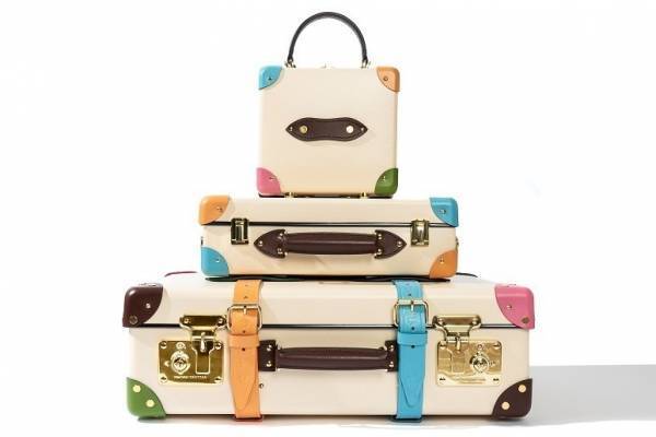 グローブ・トロッター×ゴルフ・ラ・フルール"レオパード柄"のカラフルスーツケース