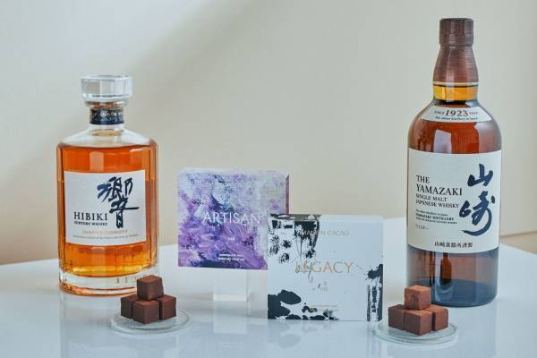 メゾンカカオ限定“ウイスキー”生チョコ、サントリー「山崎」「響」の華やかな香り