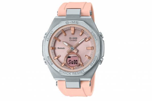 BABY-G「ジーミズ」春色“パウダーピンク”×シルバーケースの新作腕時計、モバイルリンク機能搭載