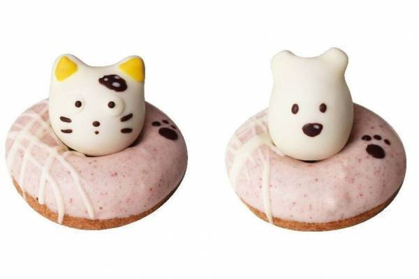「タマ＆フレンズ」がドーナツに！“足跡つき”タマ＆ポチのいちごリングなどフロレスタから