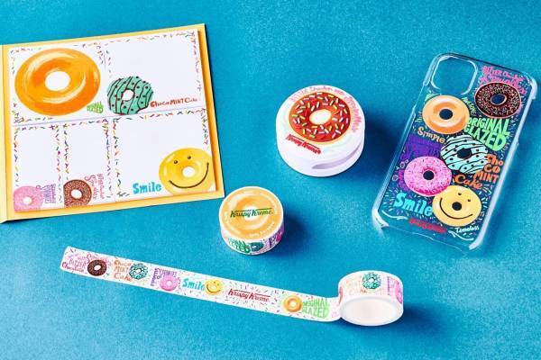 クリスピー・クリーム・ドーナツの限定iPhoneケース＆付箋が登場、定番人気ドーナツ柄で