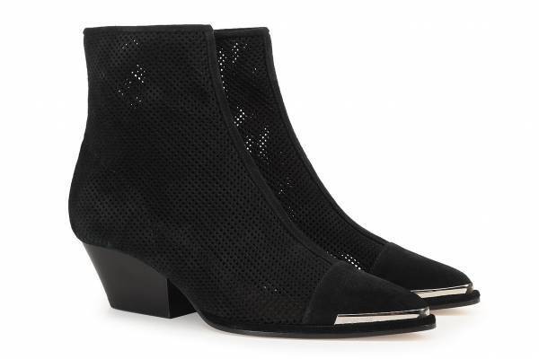 セルジオ ロッシの新作ブーティ「カルラ」テキサス・ブーツをイメージ、メッシュ素材×メタリックなトゥ