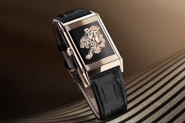 ジャガー・ルクルト反転式ケースの腕時計「レベルソ」新作、エナメルに描いた躍動感ある“虎”モチーフ