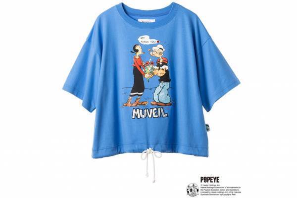 ミュベール、アメリカのコミックキャラ“ポパイ＆オリーブオイル”が主役のTシャツや靴下