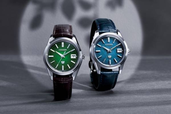 ザ・シチズン“四季の借景”イメージの限定ウォッチ 、夏空＆海を表現した淡いブルーの和紙文字板