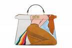 フェンディ“女性と虹”のイラストを表現した「ピーカブー」バッグ、伊勢丹新宿店限定で