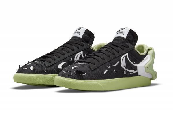 ナイキ×アクロニウム“切り裂きアッパー”のスニーカー「ブレーザー ロー」、コラボ初のウェアも