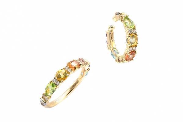 ポンテヴェキオの22年春ジュエリー、“クローバー”ネックレスや“初虹”着想の7色ストーンリング