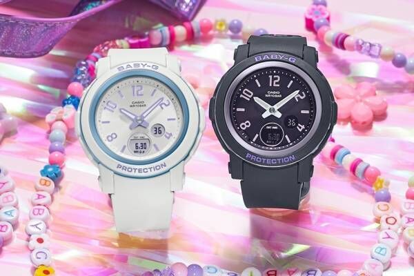 BABY-G“オーロラのように輝く”新作腕時計、バーチャル空間から着想した偏光インデックス