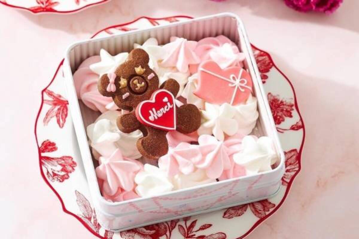 サマンサタバサスイーツ くま型 クッキーが主役のバレンタイン限定缶 ピンク 白のメレンゲ入り 22年2月11日 ウーマンエキサイト 1 2 サマンサタバサスイーツ くま型 クッキーが主役のバレンタイン限定缶 ピンク 白のメレンゲ入り 22年2月11日 ウーマンエキサイト 1 2