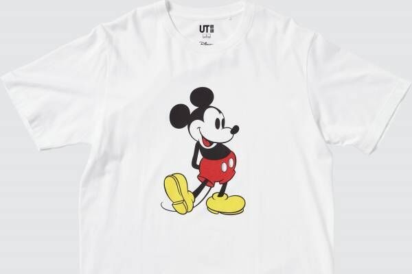 ユニクロ「UT」ディズニー“ミッキーマウス”Tシャツ、“スタンディングポーズ”を描く全24柄