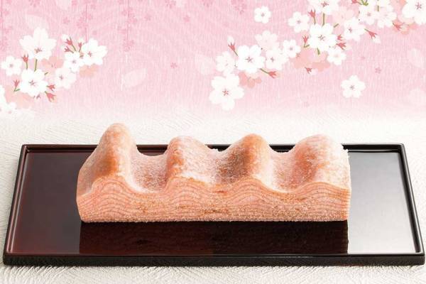 ねんりん家の春限定「桜の国のマウントバーム」桜の葉シロップ香るしっとりバームクーヘン