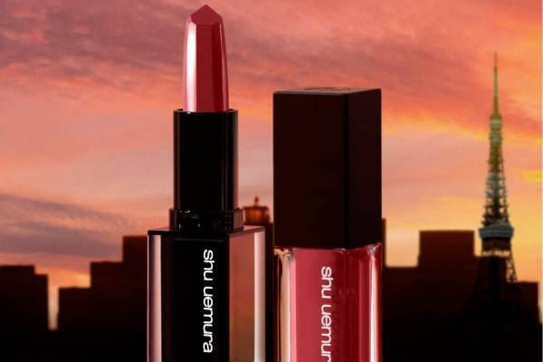 シュウ ウエムラ22年春コスメ“日本の夕暮れ”イメージの新リップ、ユウヤケレッドやタソガレオレンジ