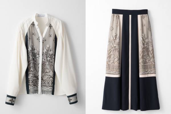 ミューラル“花の優雅な佇まい”を表現した刺繍レースブラウス＆スカートなど、渋谷では試着会を開催