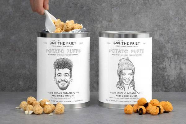 アンド ザ フリットから“ザクザク食感”の新スナック「ポテトパフ」、サワークリームやチーズ味で