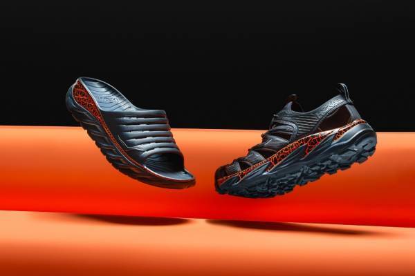 ホカ オネオネ“稲妻×火山”ペイントの新作マウンテンサンダル、スライドサンダルも