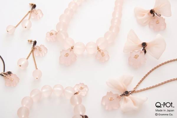 Q-pot.“桜スイーツ”の新作アクセサリー、さくら和三盆ネックレスや桜ソフトクリームのチャーム