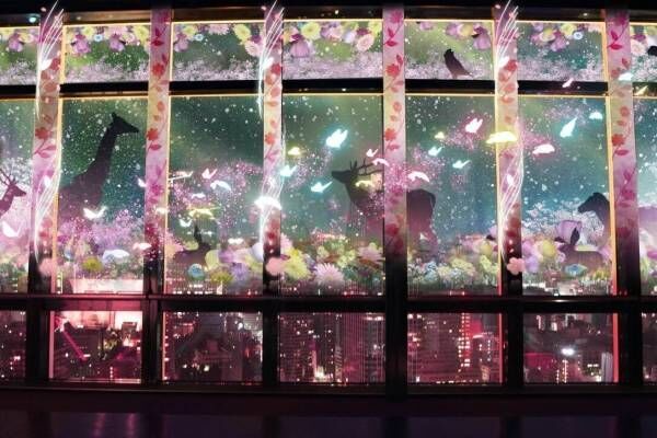 東京タワー×ネイキッド“桜色に染まる”東京夜景の春限定マッピングショー