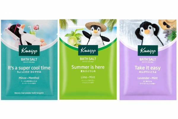 クナイプ バスソルト“爽快ミント”シリーズ再び、ライムミント＆ラベンダーミントの香りも